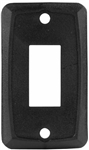 JR Products RV Single Switch Face Plate - Black