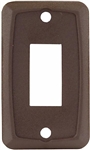 JR Products 12865 RV Single Switch Face Plate - Brown