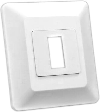JR Products 13605 RV Single Switch Face Plate - White