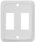 Valterra DG201VP Double Switch Wall Plate - White