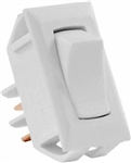 JR Products 13665 Multi-Purpose Single Rocker Momentary-On/Off Switch - White