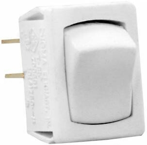 JR Products 13641-5 Multi-Purpose Single Rocker Switch - White