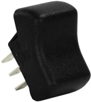 JR Products Multi-Purpose Single Rocker On/On Switch - Black
