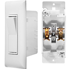 RV Designer S841 AC Self Contained Touch Rocker Switch With Cover Plate - White