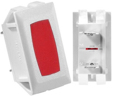 RV Designer S365 Power Indicator Lights - White With Red