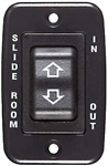 RV Designer S141 RV Slide Out DC Contoured Switch 40 Amp - Black