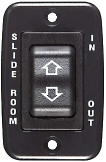 RV Designer S141 RV Slide Out DC Contoured Switch 40 Amp - Black