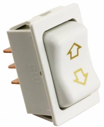 JR Products 12385 RV Slide Out Momentary Switch - White
