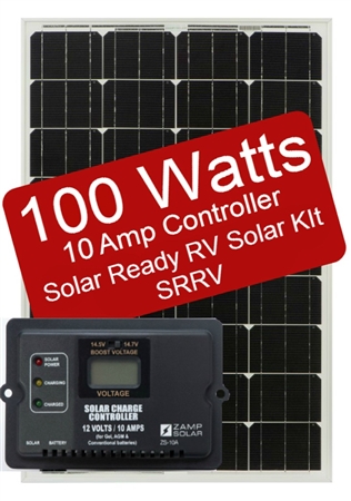 Zamp Solar 100 Watt 10 Amp Solar Ready RV Charge Kit