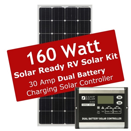 Zamp Solar 160 Watt 30 Amp Solar Ready RV Charge Kit