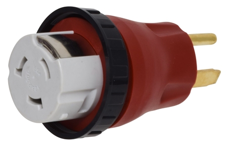 Valterra A10-5050DA Detachable 50A-50A Adapter Plug - Red