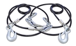 Roadmaster 674 Trailer Safety Cables, 8,000 Lbs, 80" Length