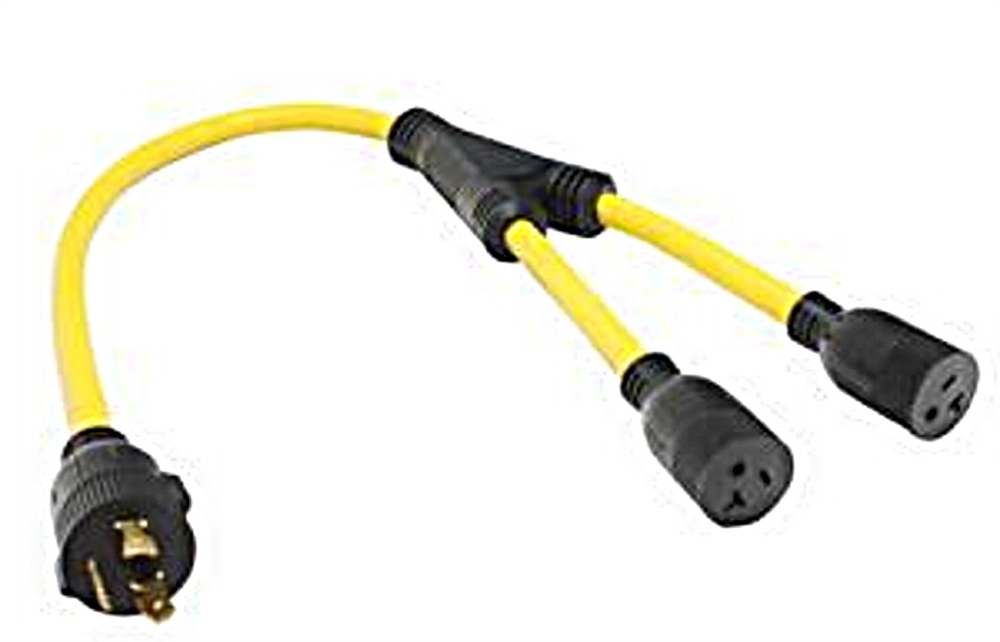Valterra A10-G3020Y 3 Prong 30 Amp Male X 20 Amp Female RV