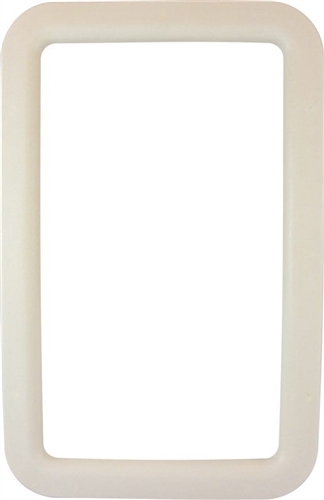 Valterra A77007 RV Entry Door Exterior Window Frame For 12" x 21" Glass - Ivory