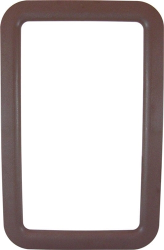 Valterra A77009 RV Entry Door Exterior Window Frame For 12" x 21" Glass - Brown