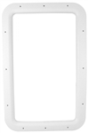 Valterra A77010 RV Entry Door Interior Window Frame For 12" x 21" Glass - White