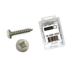 AP Products 20-0818 #8 x 1-1/4 inch white pan head square recess cadmium plated RV exterior screws, 50-pack