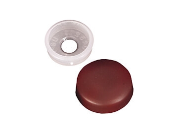 RV Designer H605 RV Finish Caps With Collars - Brown - 14 Pack