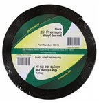 JR Products Premium Vinyl Insert - 25' x 1" - Black