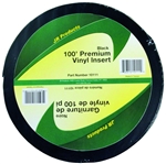 JR Products Premium Vinyl Insert - 100' x 1" - Black
