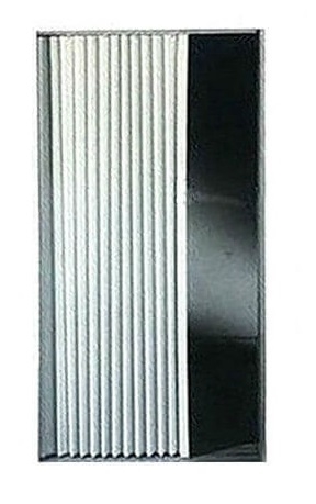Irvine 3075FIB RV Pleated Fabric Folding Door - 30" W x 75" H - Ivory