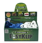 EasyKlip 48101-2-3-4 Midi Tarp Clip - 48 Piece With Counter Display - White And Blue