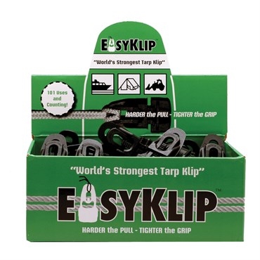 EasyKlip 48103 Midi Tarp Clip - 48 Piece With Counter Display - Green