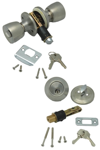 AP Products 013-234-SS Combo Lock Set - Stainless Steel