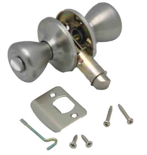 AP Products 013-202-SS Privacy Knob Lock Set - Stainless Steel