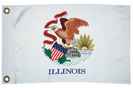 Taylor Made 93099 Illinois State Flag - 12" x 18"