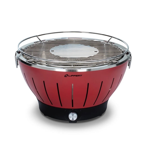 Lippert 2021106515 Odyssey Portable Charcoal Grill - Red