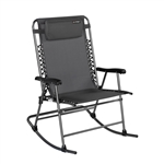 Lippert 2021123283 Stargazer Outdoor Rocking Chair, Dark Grey