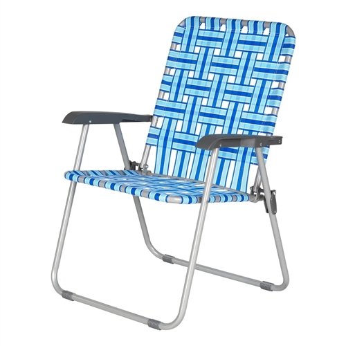 Lippert 2022301768 XL Webbed Lawn Chair - Blue