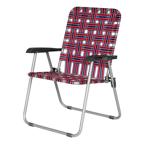 Lippert 2022301771 XL Webbed Lawn Chair - Red