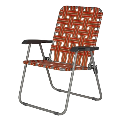 Lippert 2022301773 XL Webbed Lawn Chair - Orange