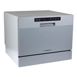 Furrion FDW18SAC2-SS 18" RV Countertop Dishwasher, Silver, 6 Place Settings, 120V
