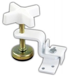 JR Products 20775 Fold-Out Bunk Clamp White - RV Bunk Bed Support Hardware