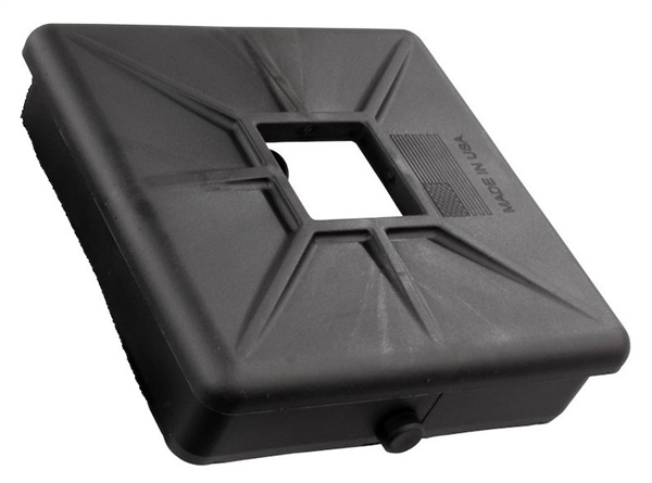 JR Products 208-A 4" Rubber Bumper Plug with Tabs, 2 Pack - RV Frame Tube End Cap