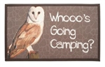 Stephan Roberts STRB-14854-20 Whooo's Going Camping Door Mat - 18 x 30