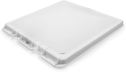 Camco 40153 Replacement Vent Lid For 1994 And Later Jensen Metal Base - White Polypropylene