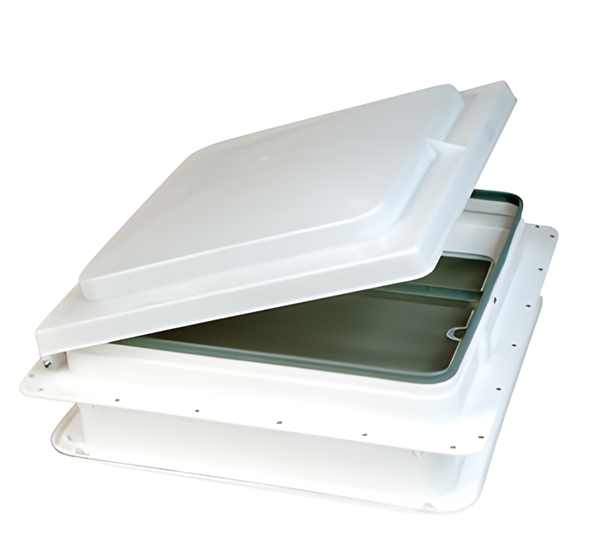 Heng's J291WH-CR Jensen Vent Lid 14x14 With Pin Hinge, White