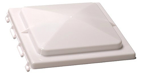 Ventmate 63110 Roof Vent Lid - 14" x 14" - White - Bagged Packaging