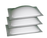 Specialty Recreation SP1422W Rectangle RV Skylight 14" x 22" - 3 Pack White