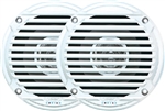 Jensen MS5006WR Dual Cone Waterproof Speakers - White - 2 Pack