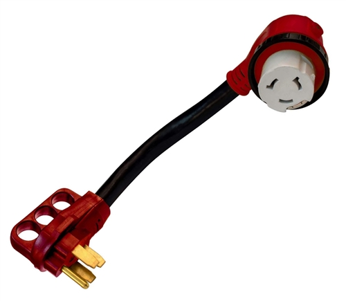 Valterra A10-5050D90 Mighty Cord LED 50AM-50AF Adapter Cord - 12"