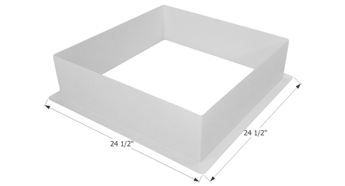 Specialty Recreation N2222D Square Inner RV Skylight 22 x 22 - Clear  Bubble