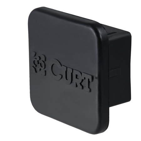 Curt 22272 Rubber Receiver Tube Cover - Black - 2"