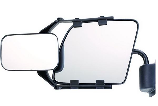 CIPA 11952 Exterior Clip-On Universal Towing Mirror, Single