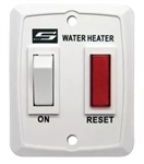 Suburban Mfg 234589 Water Heater On/Off Switch and Wall Plate, White - D/DE/DEM Models