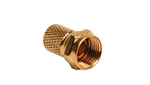 RV Designer T283 Gold Cable Connectors For RG6 Cable - 2 Pack